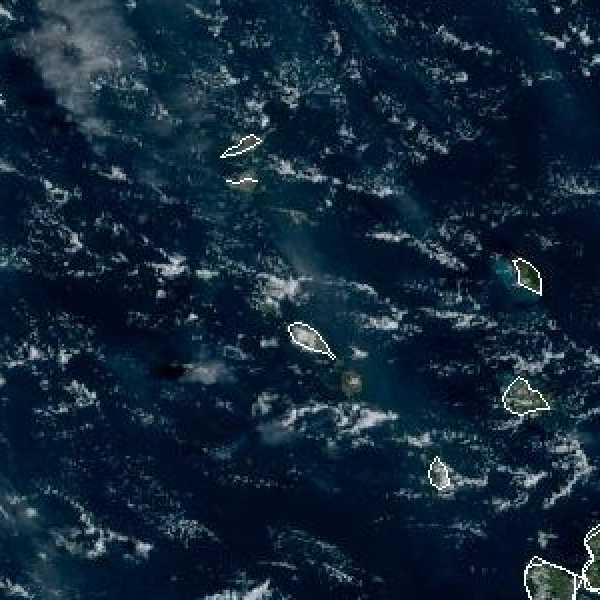 météo tropicale : Image satellite .