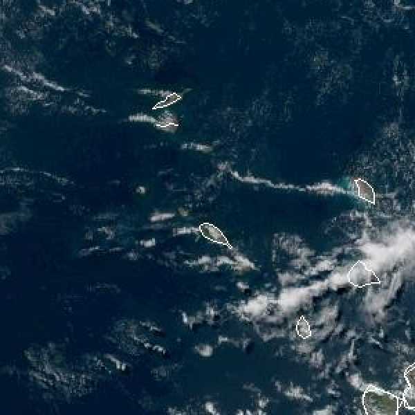 météo tropicale : Image satellite .