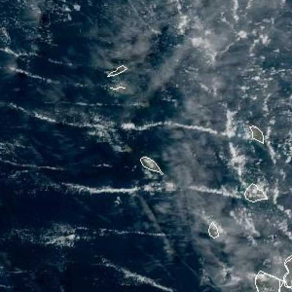 météo tropicale : Image satellite .