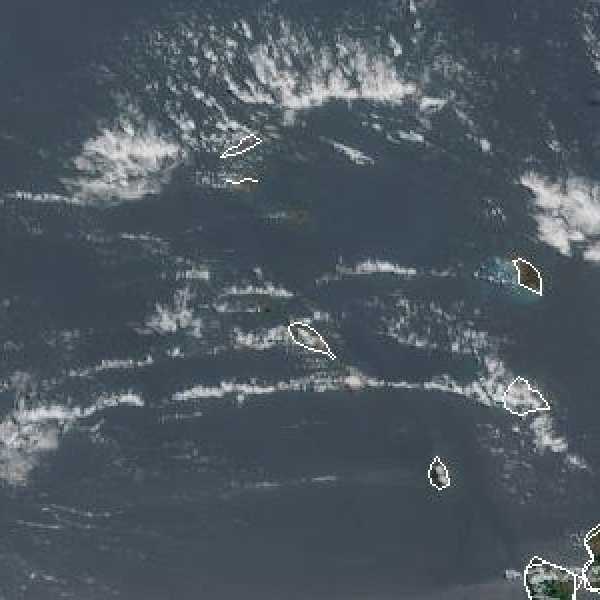 météo tropicale : Image satellite .