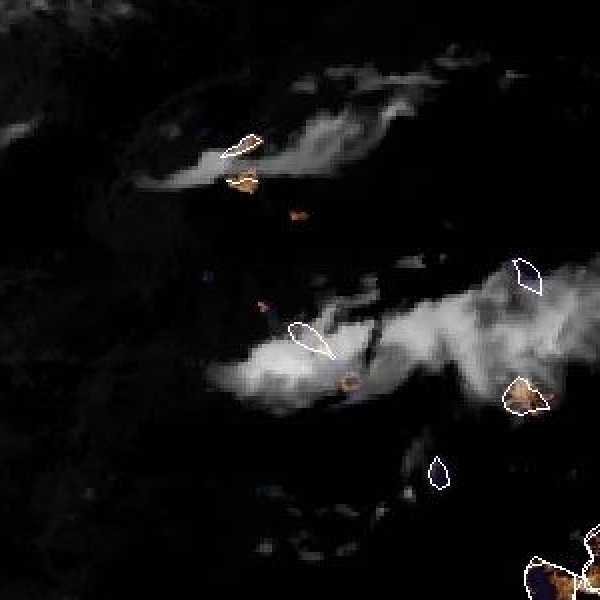 météo tropicale : Image satellite .