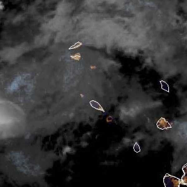 météo tropicale : Image satellite .
