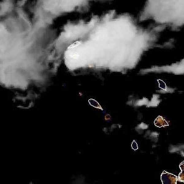 météo tropicale : Image satellite .