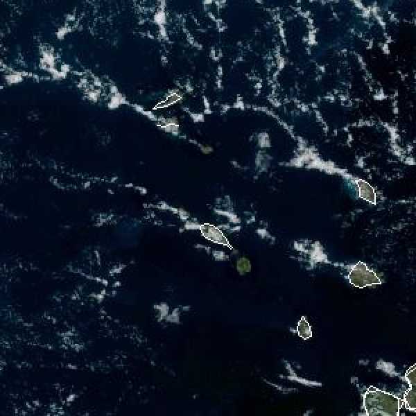 météo tropicale : Image satellite .
