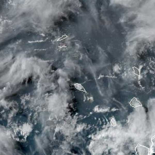 météo tropicale : Image satellite .
