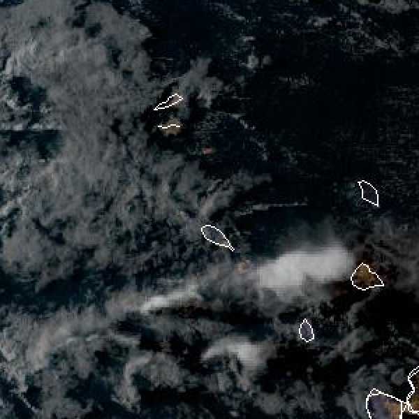 météo tropicale : Image satellite .