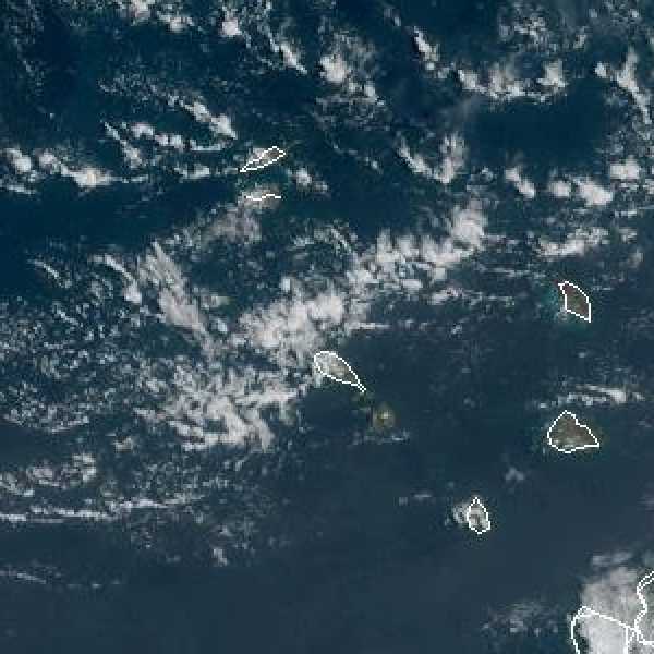 météo tropicale : Image satellite .