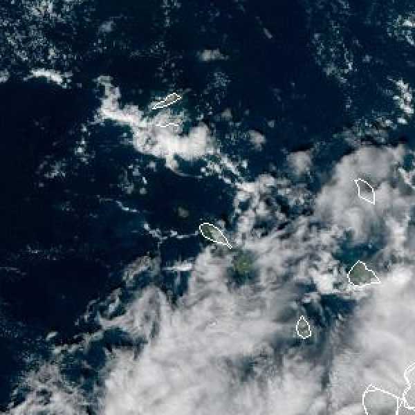 météo tropicale : Image satellite .