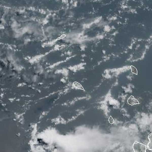 météo tropicale : Image satellite .