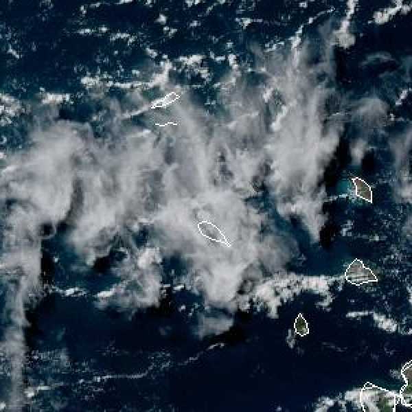 météo tropicale : Image satellite .
