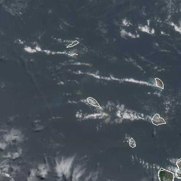 météo tropicale : Image satellite .