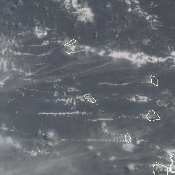 météo tropicale : Image satellite .