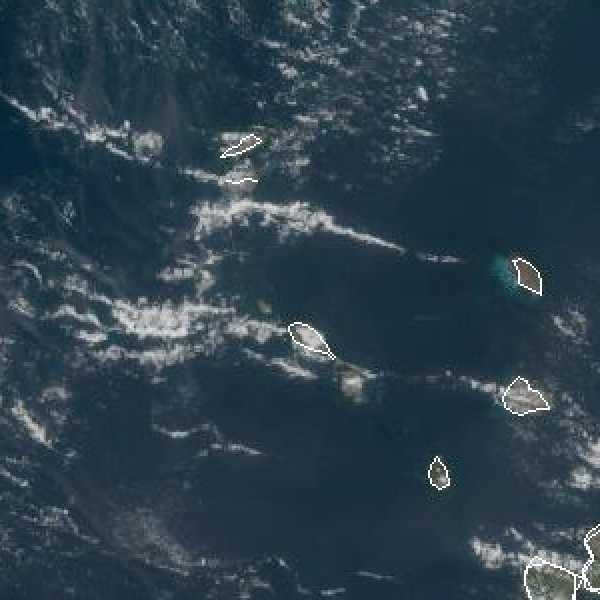 météo tropicale : Image satellite .