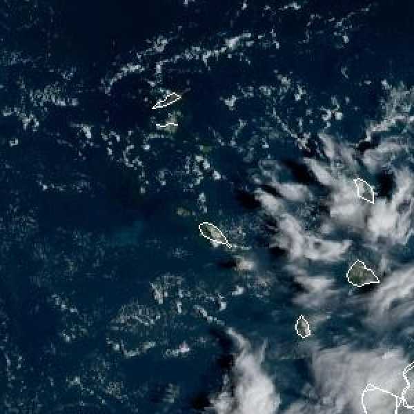 météo tropicale : Image satellite .