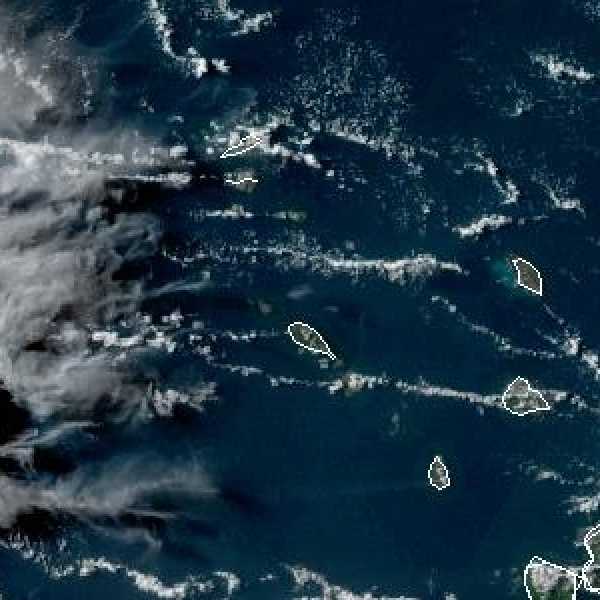 météo tropicale : Image satellite .