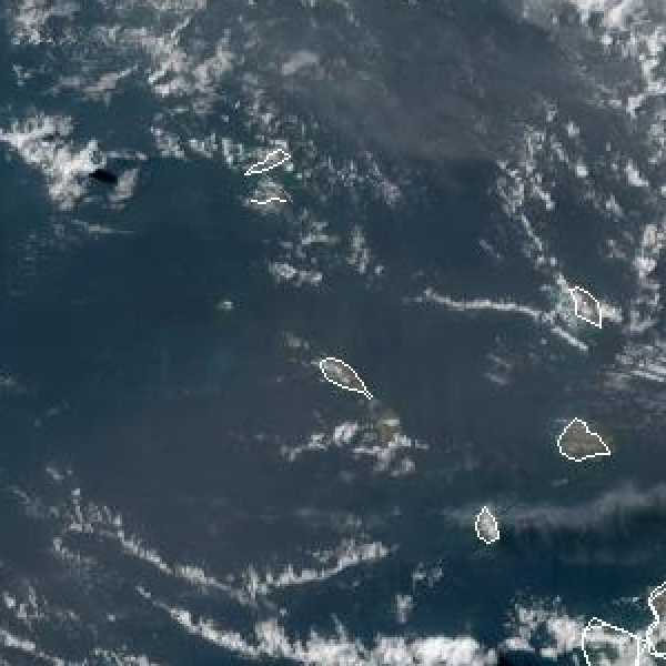 météo tropicale : Image satellite .