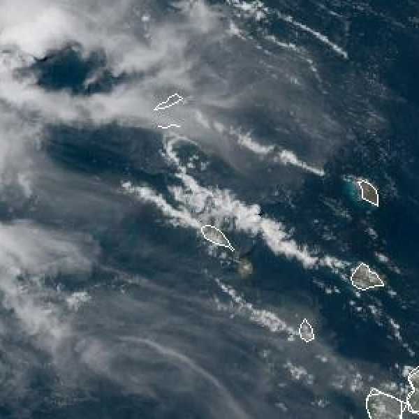 météo tropicale : Image satellite .