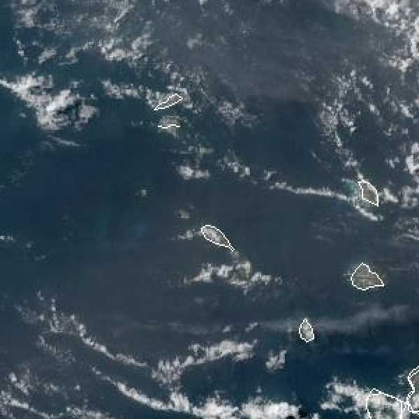 météo tropicale : Image satellite .