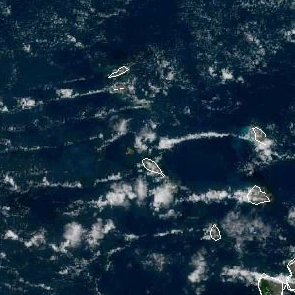 météo tropicale : Image satellite .