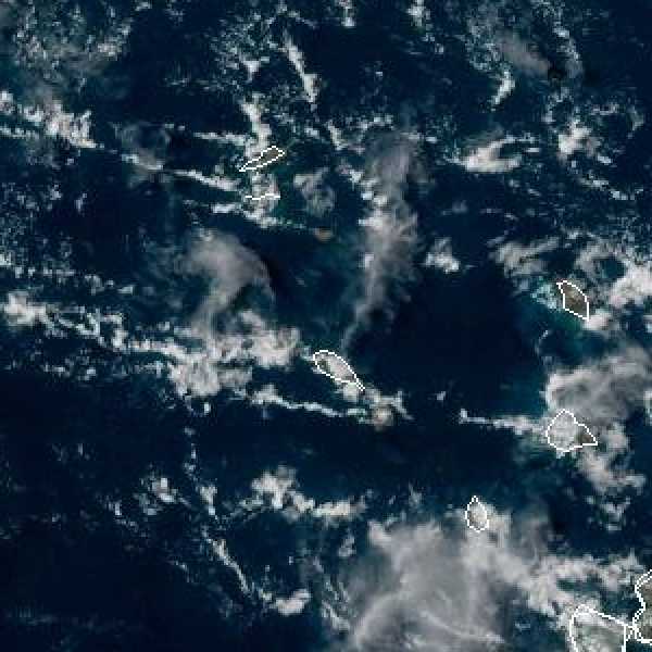 météo tropicale : Image satellite .