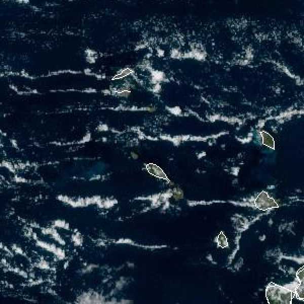 météo tropicale : Image satellite .
