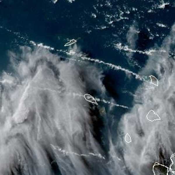 météo tropicale : Image satellite .