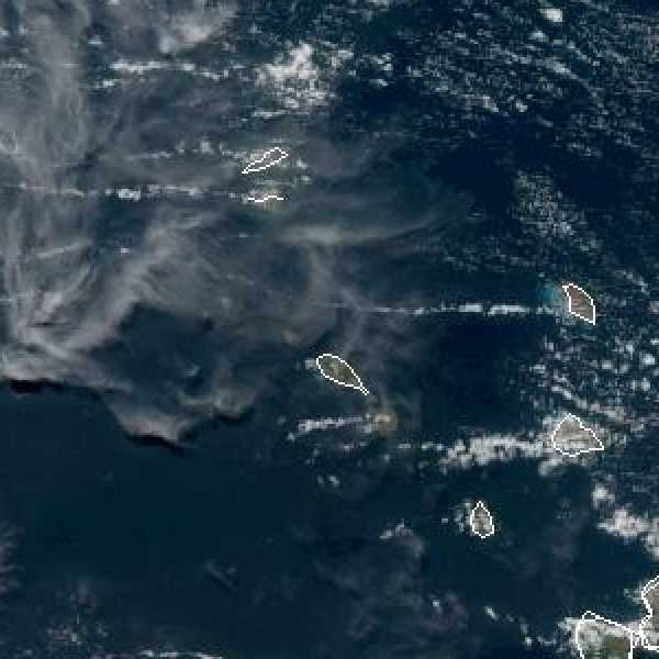 météo tropicale : Image satellite .