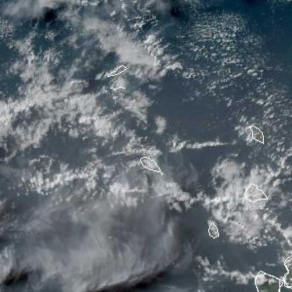 météo tropicale : Image satellite .