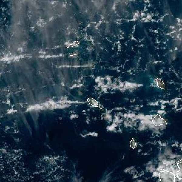 météo tropicale : Image satellite .