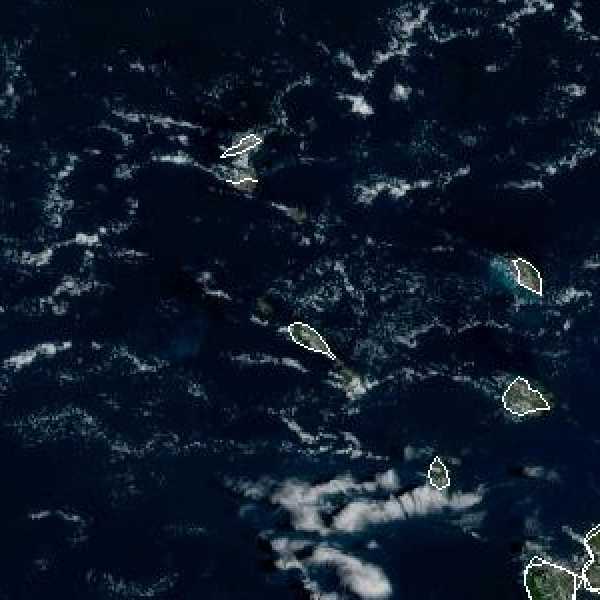 météo tropicale : Image satellite .