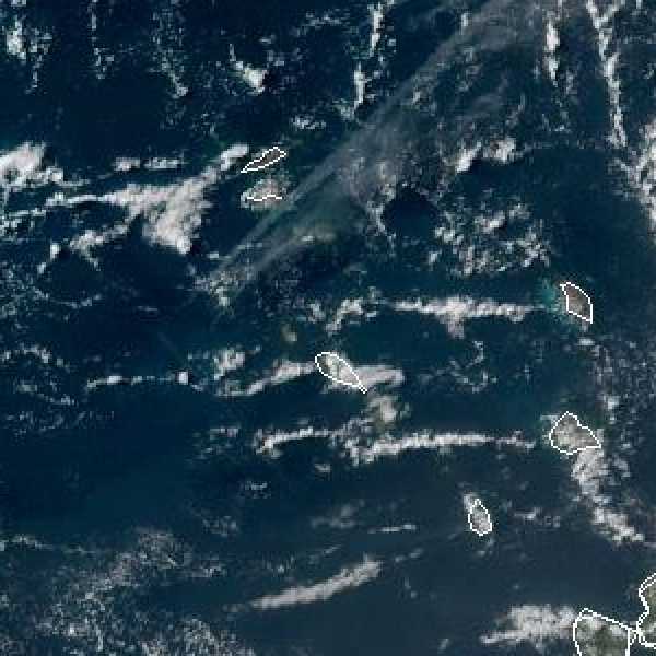 météo tropicale : Image satellite .