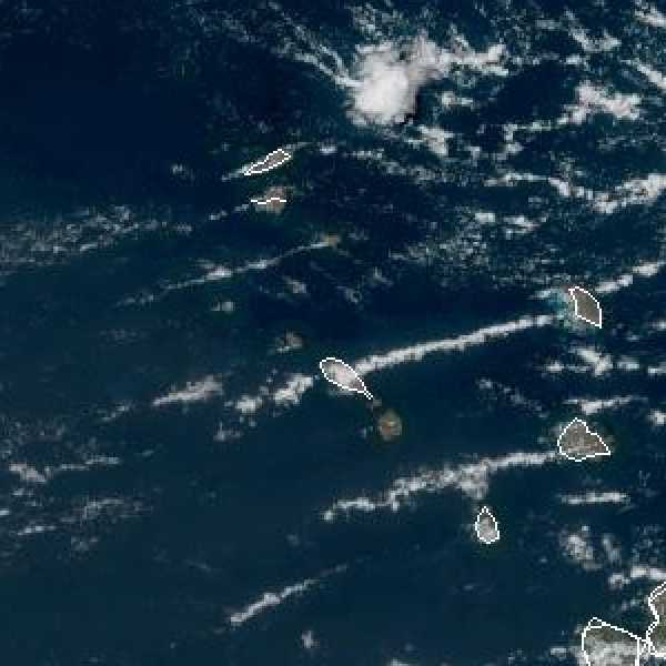 météo tropicale : Image satellite .
