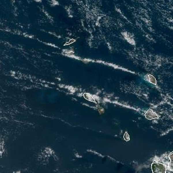 météo tropicale : Image satellite .