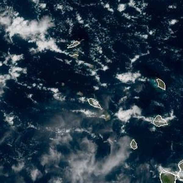 météo tropicale : Image satellite .