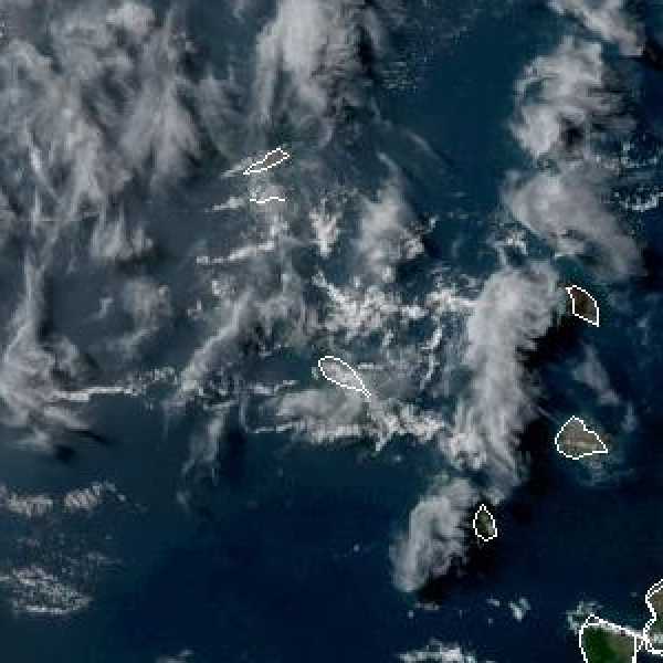 météo tropicale : Image satellite .