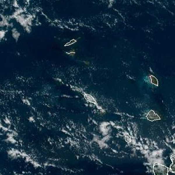 météo tropicale : Image satellite .
