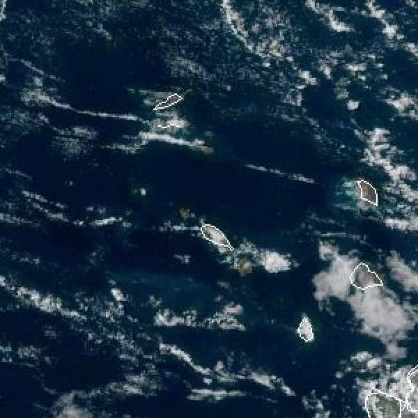 météo tropicale : Image satellite .