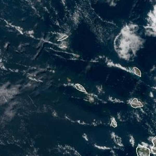 météo tropicale : Image satellite .