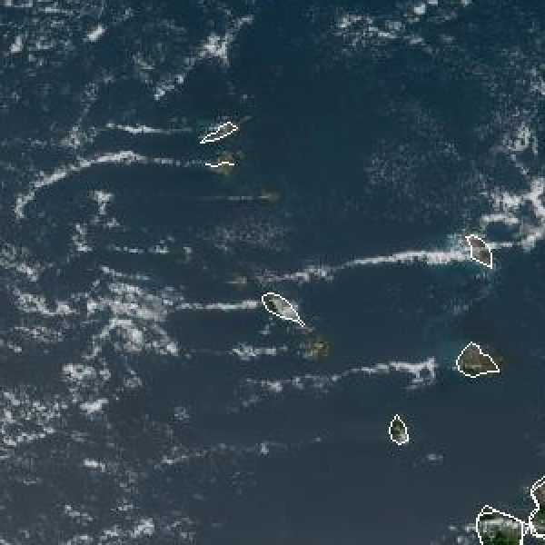 météo tropicale : Image satellite .