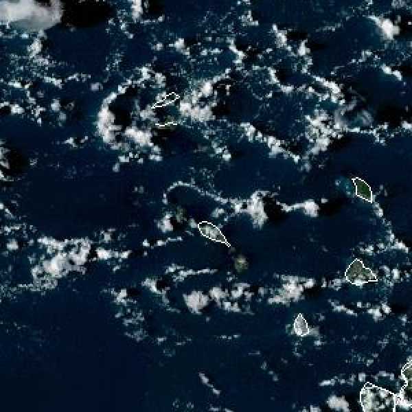météo tropicale : Image satellite .