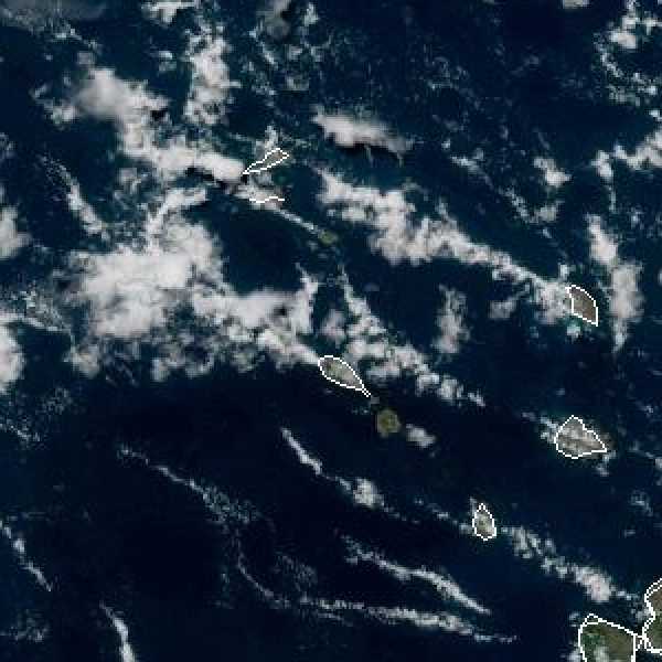 météo tropicale : Image satellite .