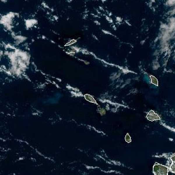 météo tropicale : Image satellite .