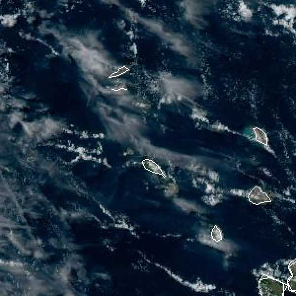 météo tropicale : Image satellite .