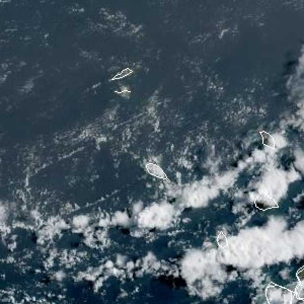météo tropicale : Image satellite .