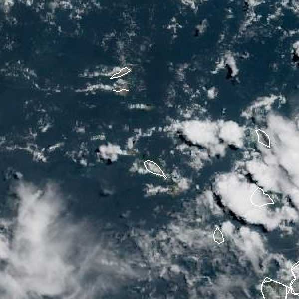 météo tropicale : Image satellite .