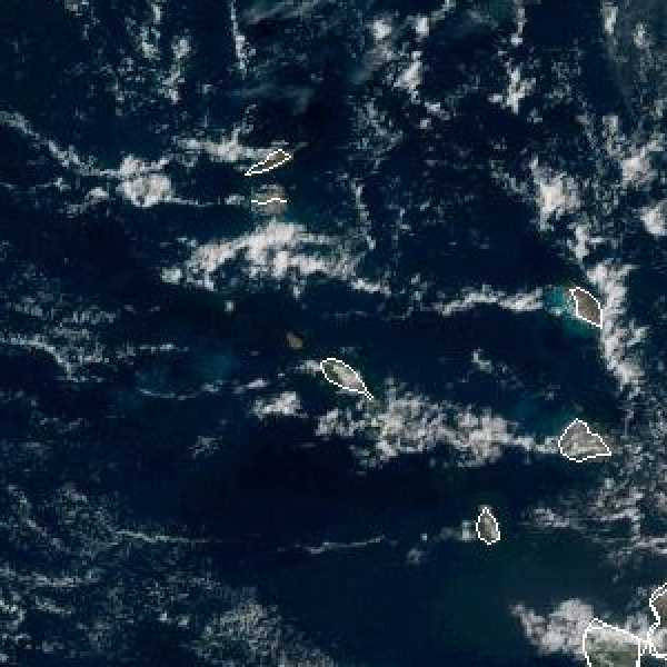 météo tropicale : Image satellite .