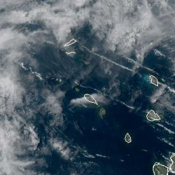 météo tropicale : Image satellite .
