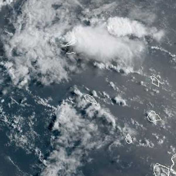 météo tropicale : Image satellite .