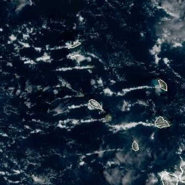 météo tropicale : Image satellite .