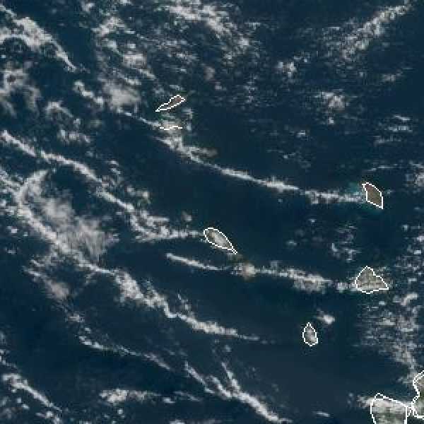 météo tropicale : Image satellite .